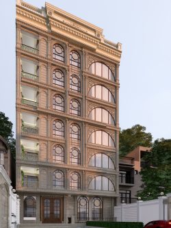 طراحی نما ساختمان ولنچک تهران آرشیتکت مجید میراحمدی